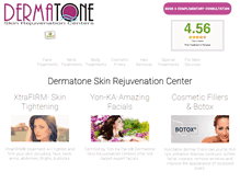 Tablet Screenshot of dermatonespa.com